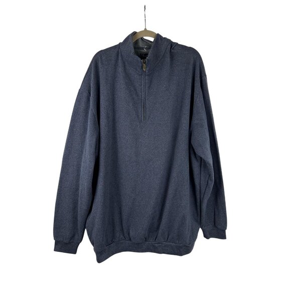 NWT Straight Down Clothing Co Men's XL 1/4 Zip Sweater Pullover Navy Blue - Picture 1 of 10
